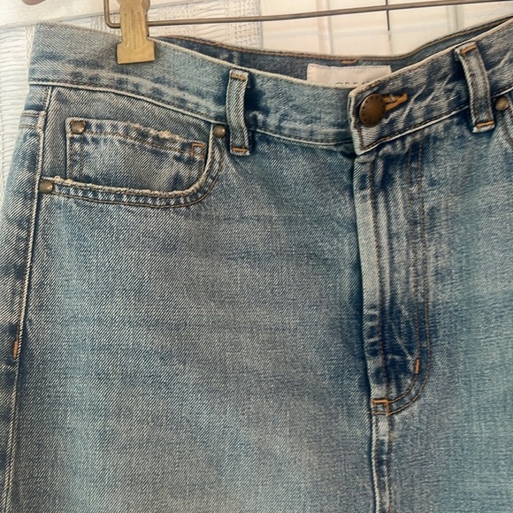 NEW THE GREAT. column skirt in monterey wash NWT SZ 29 - Picture 7 of 9